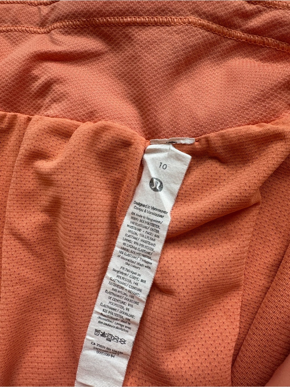 Lululemon Coral Kiss Fast and Free High-Rise Classic-Fit 3” Shorts Size 10 - Picture 3 of 4